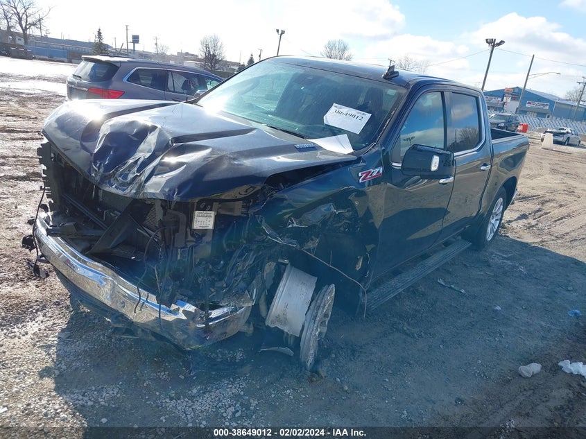 VIN 3GCUDGE86PG223582 2023 CHEVROLET SILVERADO 1500 4WD  SHORT BED LTZ