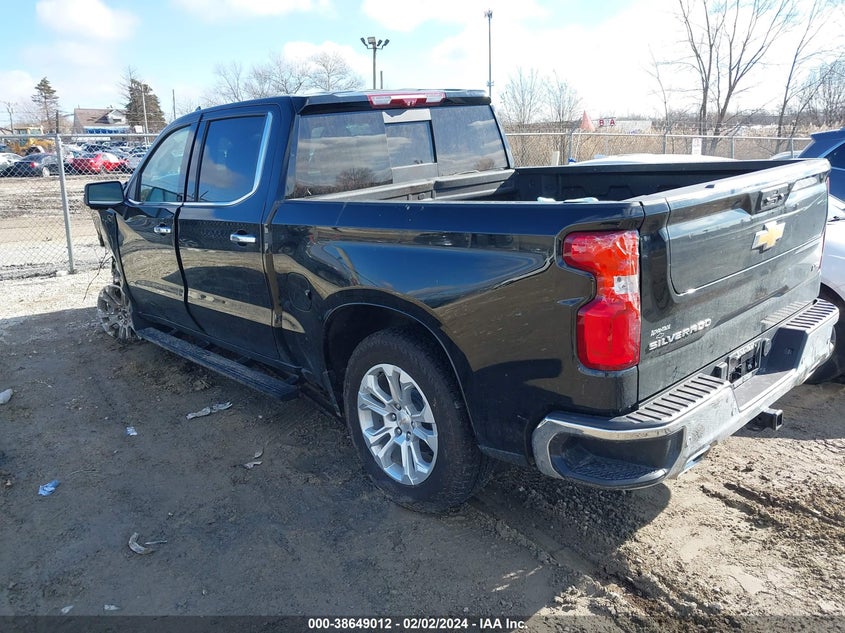VIN 3GCUDGE86PG223582 2023 CHEVROLET SILVERADO 1500 4WD  SHORT BED LTZ