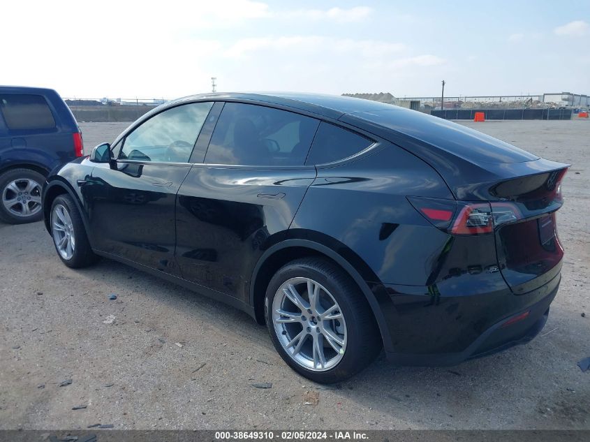 2023 Tesla Model Y Awd/Long Range Dual Motor All-Wheel Drive VIN: 7SAYGDEE9PA184800 Lot: 38649310