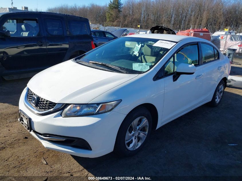 2014 Honda Civic Lx VIN: 2HGFB2F59EH510905 Lot: 38649673