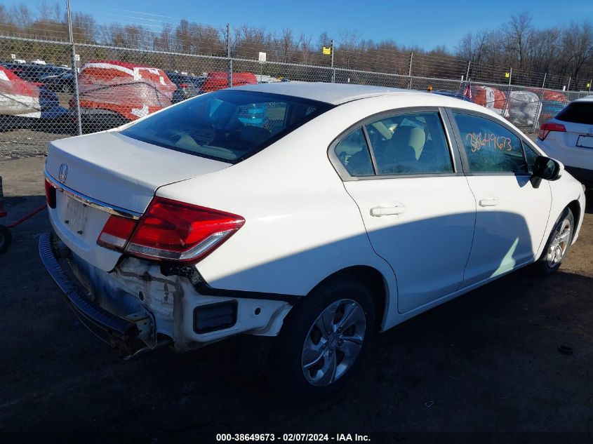 2014 Honda Civic Lx VIN: 2HGFB2F59EH510905 Lot: 38649673