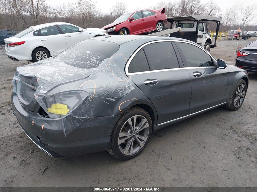 VIN W1KWF8EB4MR651155 2021 MERCEDES-BENZ C 300 4MATIC