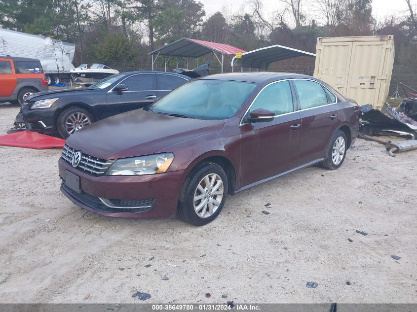 2013 Volkswagen Passat 2.0L Tdi Se VIN: 1VWBN7A34DC105427 Lot: 40666386