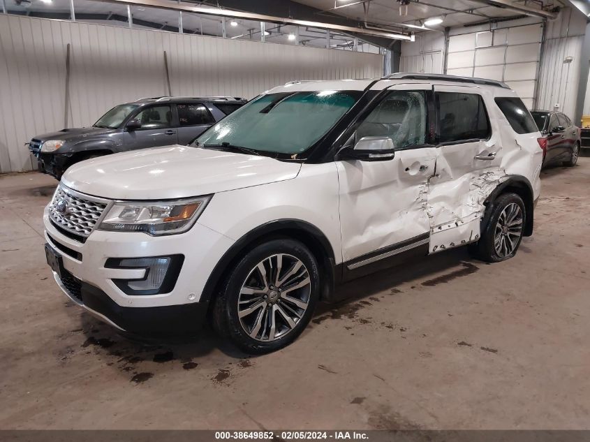 2016 Ford Explorer Platinum VIN: 1FM5K8HT3GGA62020 Lot: 38649852