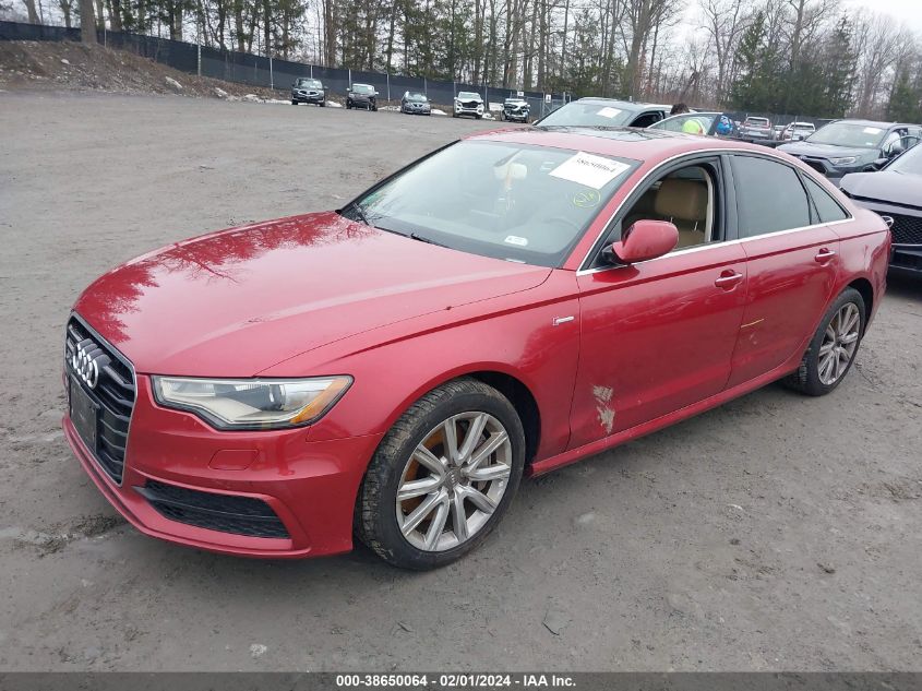 2012 Audi A6 3.0 Premium VIN: WAUHGAFCXCN161935 Lot: 38650064