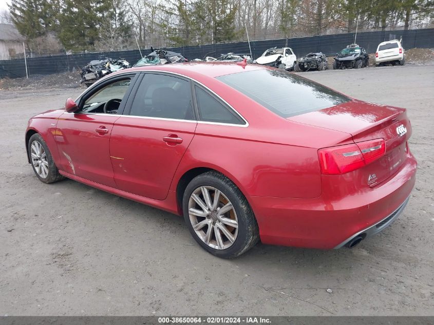 2012 Audi A6 3.0 Premium VIN: WAUHGAFCXCN161935 Lot: 38650064