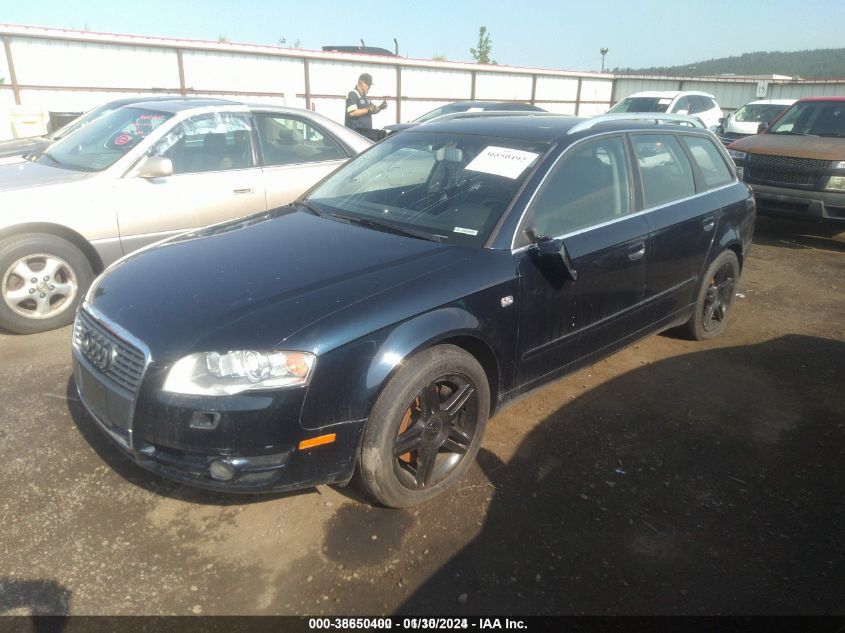 2007 Audi A4 2.0T Avant VIN: WAUKF78E07A227075 Lot: 38650400