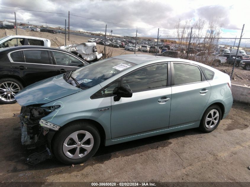 2015 Toyota Prius Three VIN: JTDKN3DU1F1870187 Lot: 38650528