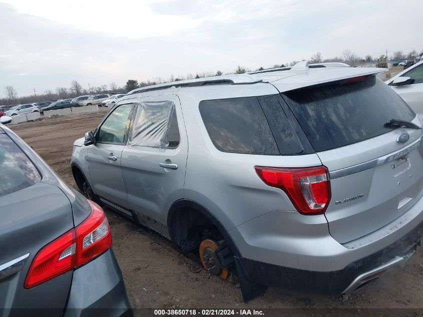 2016 Ford Explorer Platinum VIN: 1FM5K8HT2GGB72251 Lot: 38650718