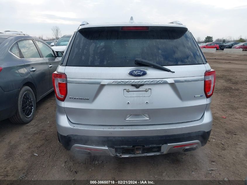 2016 Ford Explorer Platinum VIN: 1FM5K8HT2GGB72251 Lot: 38650718