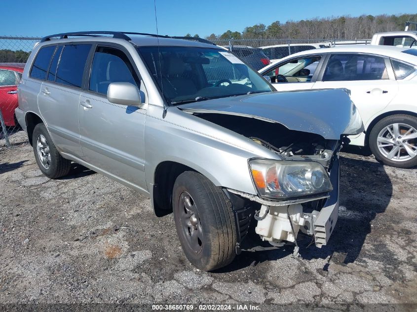 2007 Toyota Highlander VIN: JTEGD21A770158685 Lot: 38650769