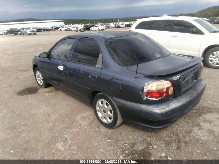 2001 Kia Sephia Base (A4)/Base (M5)/Ls Pwr Pkg VIN: KNAFB121315912395 Lot: 38651204