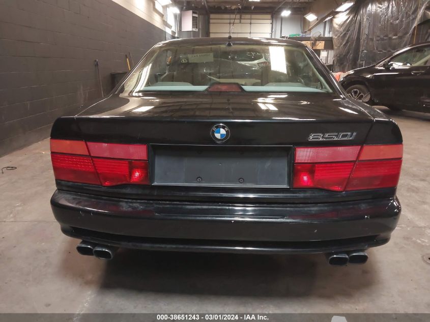 1992 BMW 850 I VIN: WBAEG1312NCB42562 Lot: 38651243