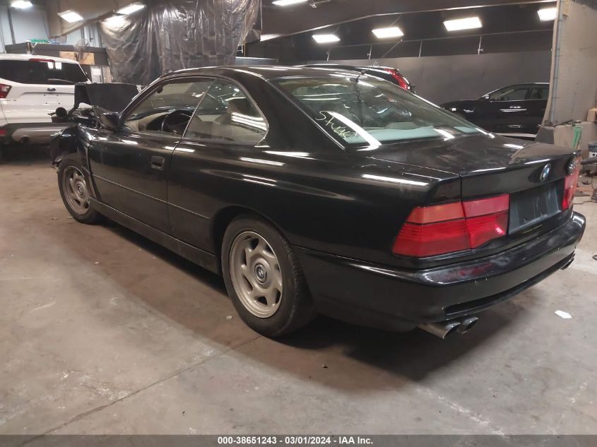 1992 BMW 850 I VIN: WBAEG1312NCB42562 Lot: 38651243