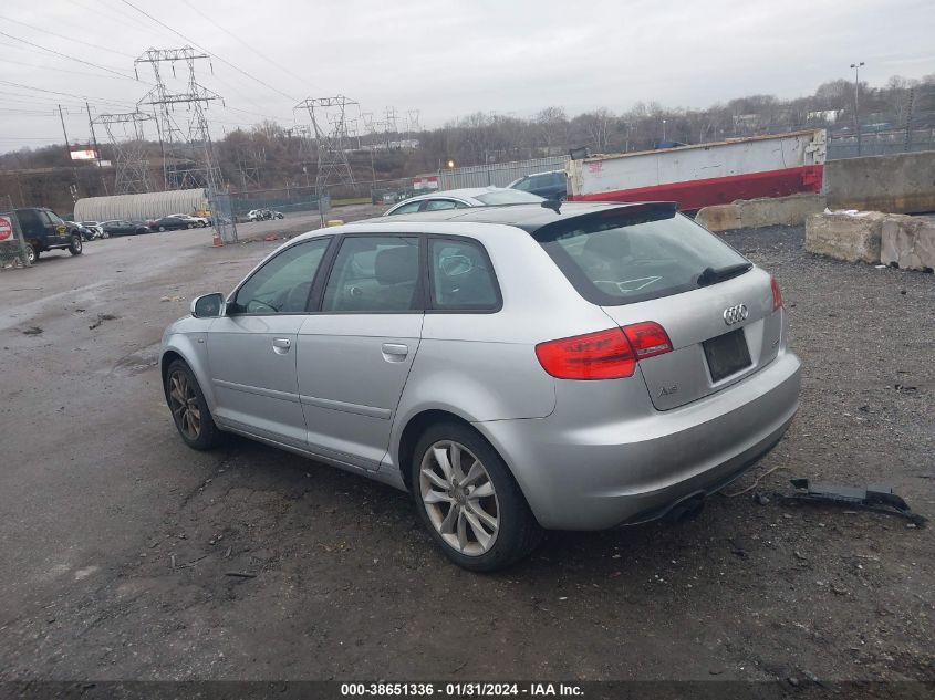 2012 Audi A3 2.0T Premium VIN: WAUBEAFM8CA082663 Lot: 38651336