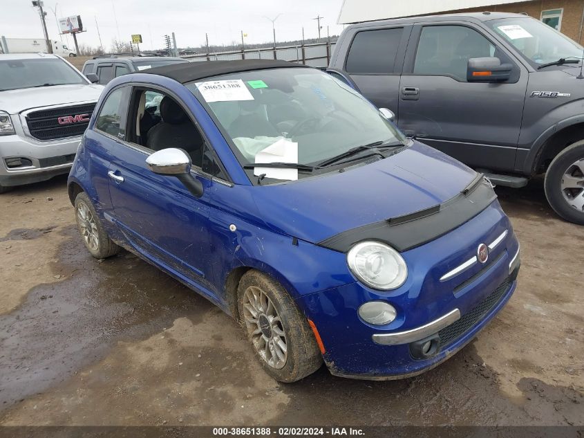 2012 Fiat 500C Lounge VIN: 3C3CFFER6CT100833 Lot: 38651388