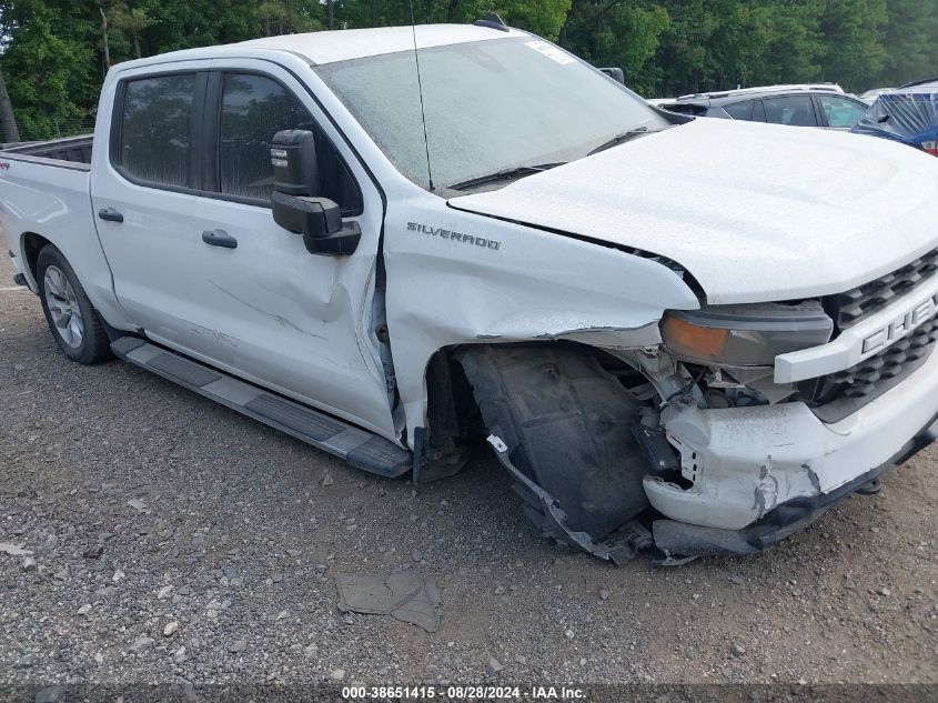 2021 Chevrolet Silverado 1500 4Wd Short Bed Custom VIN: 3GCUYBEF6MG361351 Lot: 38651415