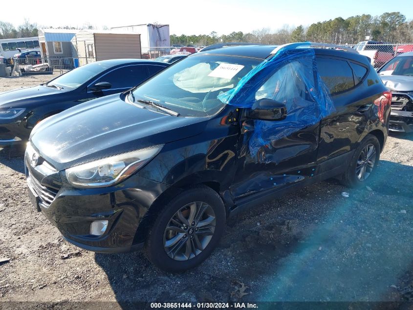 2015 Hyundai Tucson Se VIN: KM8JU3AG3FU100791 Lot: 38651444