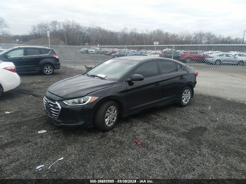 KMHD74LF7HU38890 2017 Hyundai Elantra Se