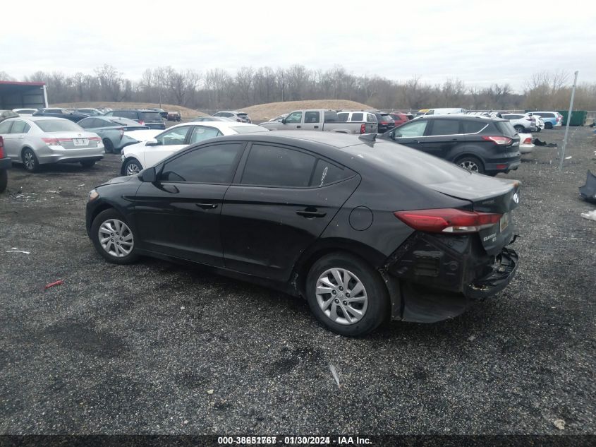 KMHD74LF7HU38890 2017 Hyundai Elantra Se