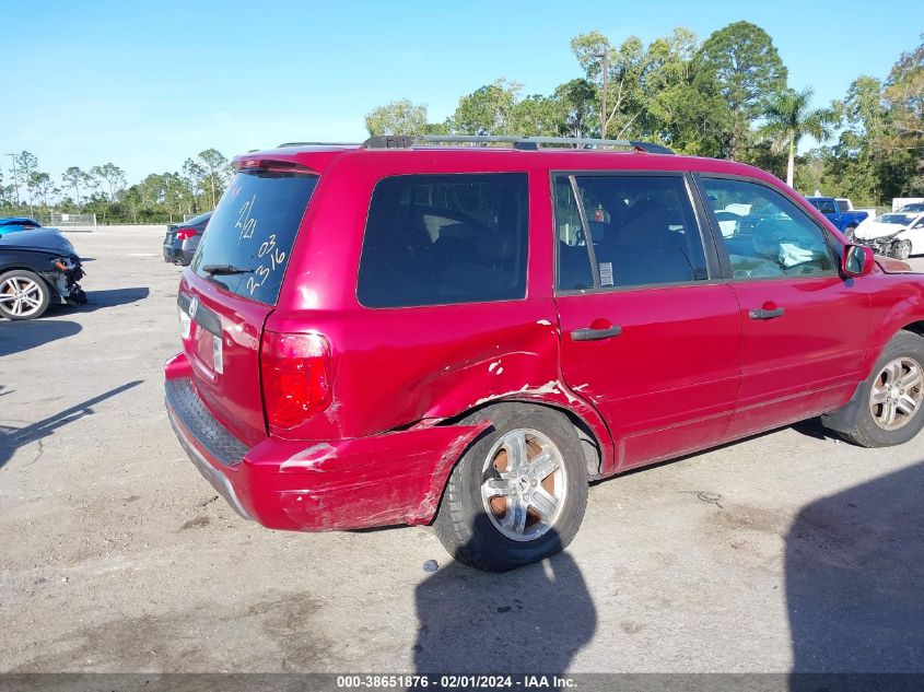 2003 Honda Pilot Ex-L VIN: 2HKYF18593H562316 Lot: 38651876