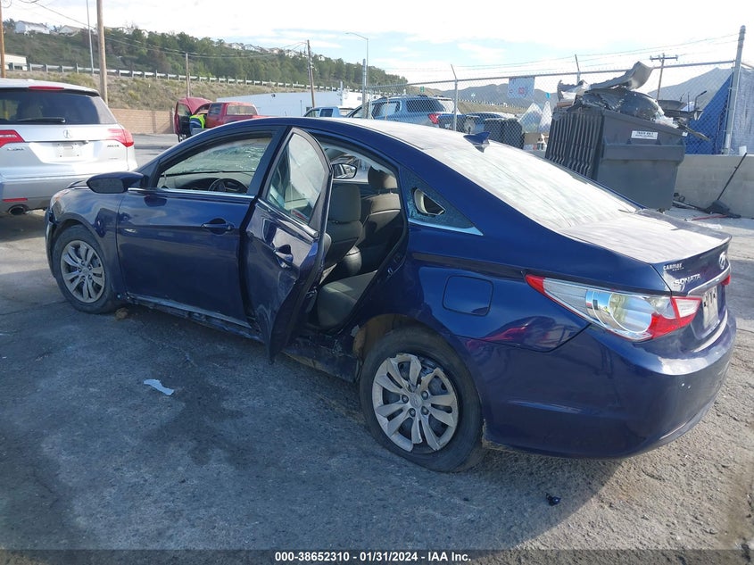 2013 Hyundai Sonata Gls VIN: 5NPEB4AC0DH588913 Lot: 38652310