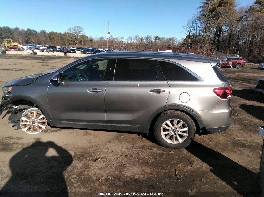 2019 Kia Sorento 2.4L Lx VIN: 5XYPG4A35KG506401 Lot: 38652449