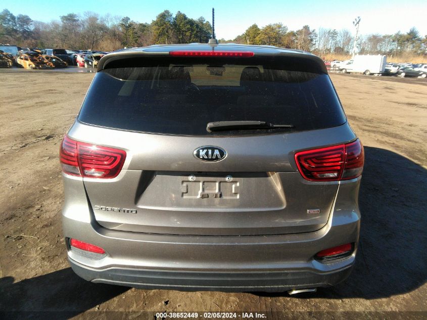 2019 Kia Sorento 2.4L Lx VIN: 5XYPG4A35KG506401 Lot: 38652449