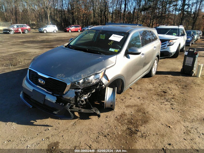 2019 Kia Sorento 2.4L Lx VIN: 5XYPG4A35KG506401 Lot: 38652449