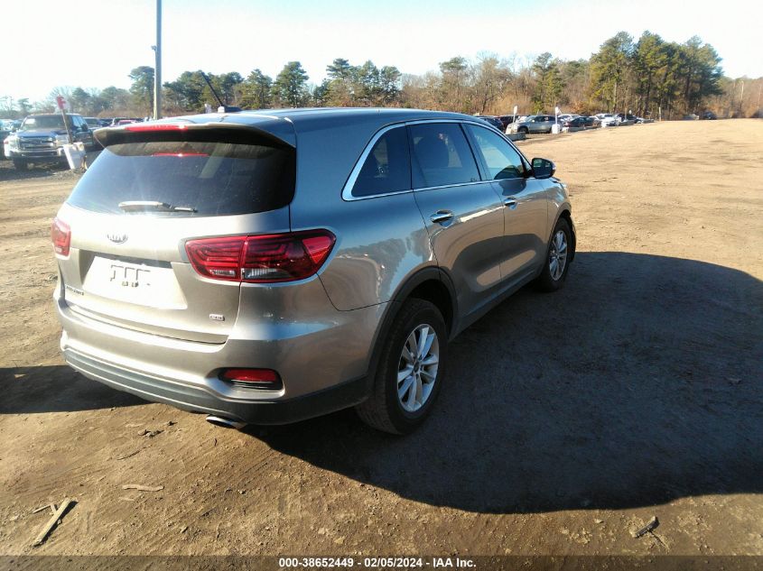 2019 Kia Sorento 2.4L Lx VIN: 5XYPG4A35KG506401 Lot: 38652449