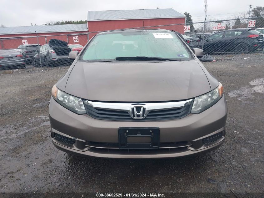 2012 Honda Civic Ex VIN: 2HGFB2F8XCH527087 Lot: 38652529