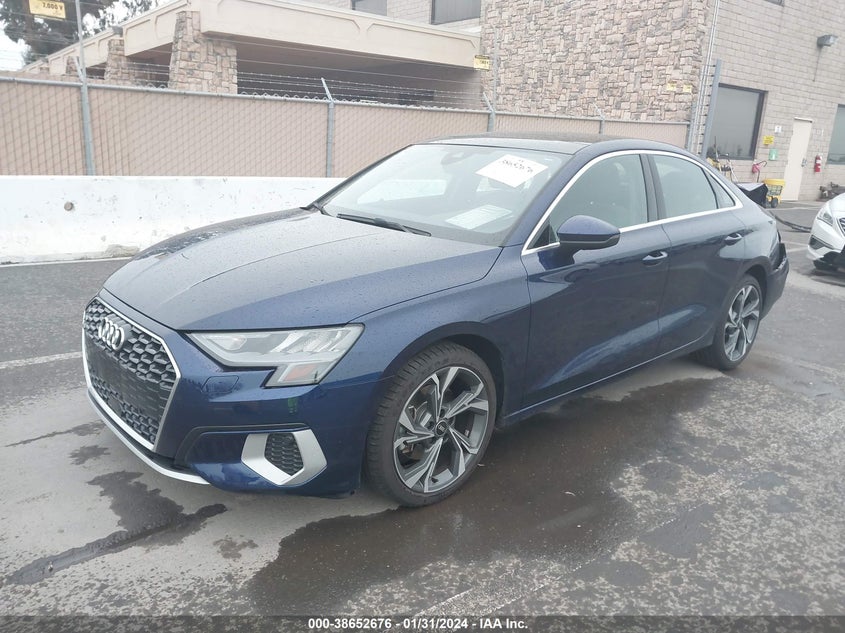 2022 Audi A3 Premium 40 Tfsi Front-Wheel Drive S Tronic VIN: WAUAUDGY8NA086961 Lot: 38652676