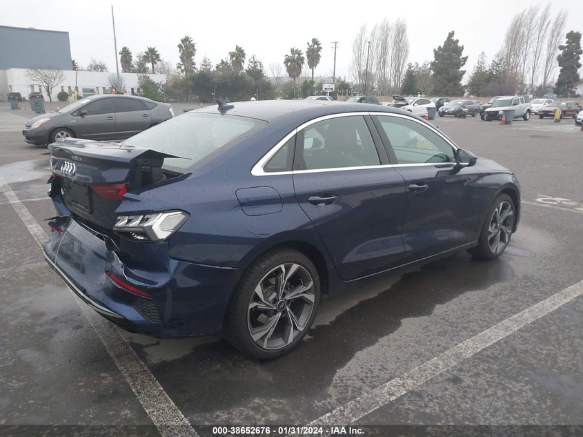 2022 Audi A3 Premium 40 Tfsi Front-Wheel Drive S Tronic VIN: WAUAUDGY8NA086961 Lot: 38652676