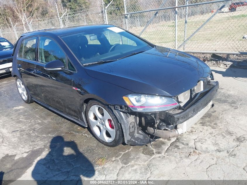 2016 VOLKSWAGEN GOLF GTI AUTOBAHN W/PERFORMANCE PACKAGE 4-DOOR/S W/PERFORMANCE PACKAGE 4-DOOR/SE W/P - 3VW447AU6GM068288