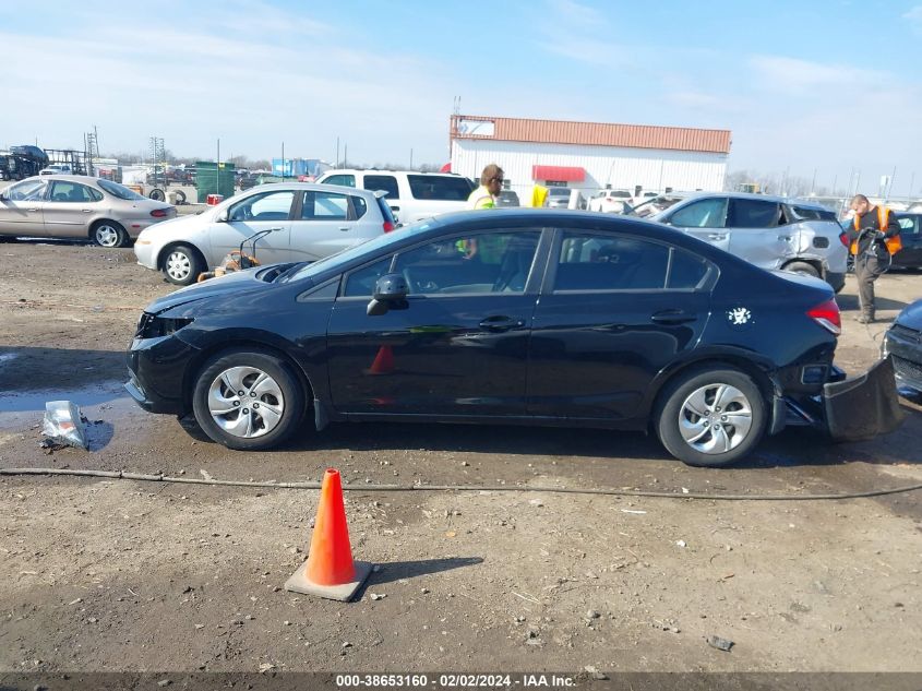 2013 Honda Civic Lx VIN: 2HGFB2F53DH547415 Lot: 38653160