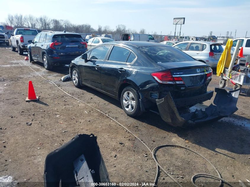 2013 Honda Civic Lx VIN: 2HGFB2F53DH547415 Lot: 38653160