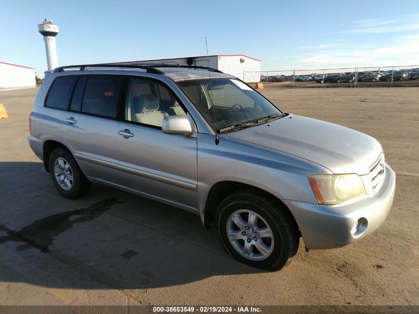 2003 Toyota Highlander V6 (A4) VIN: JTEGF21A430073792 Lot: 38653549