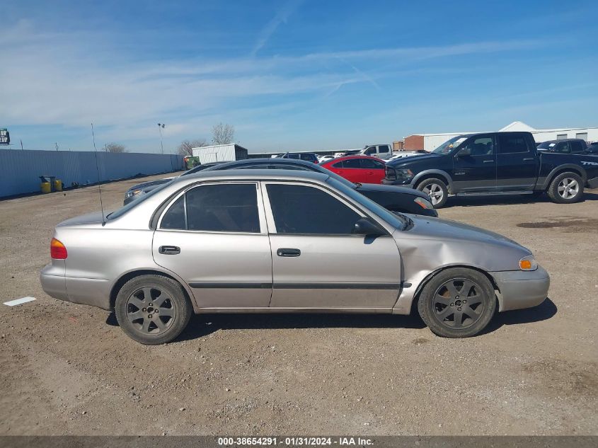 1999 Chevrolet Prizm VIN: 1Y1SK5284XZ433082 Lot: 38654291