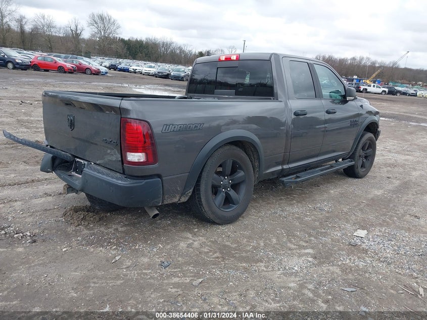 2020 RAM 1500 CLASSIC WARLOCK QUAD CAB 4X4 6'4 BOX - 1C6RR7GG3LS146689