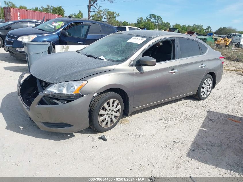 2015 Nissan Sentra Sv VIN: 3N1AB7AP3FY318943 Lot: 38654430