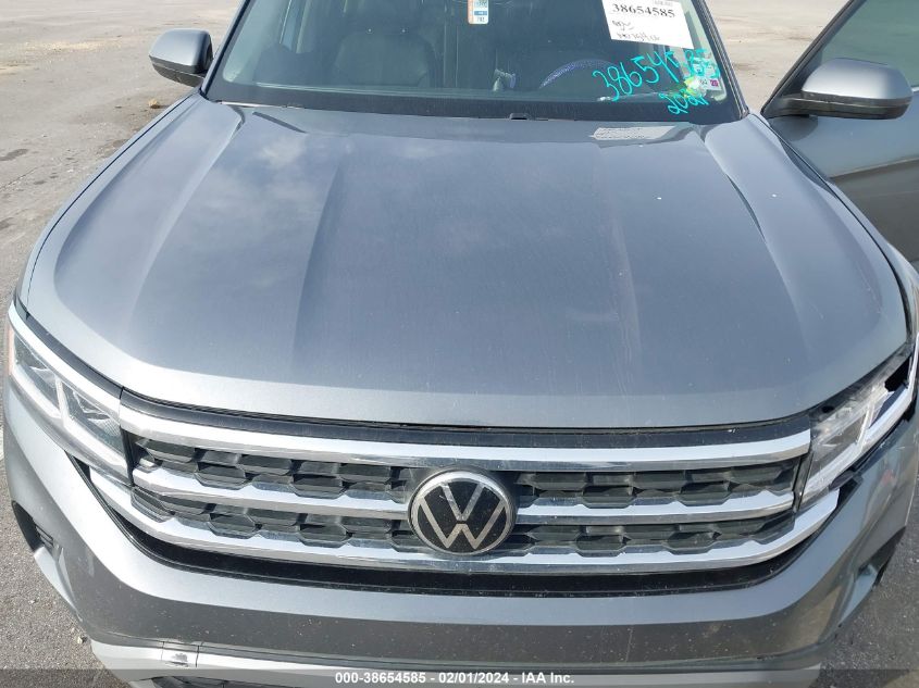 2021 Volkswagen Atlas 3.6L V6 Se W/Technology VIN: 1V2JR2CA5MC585641 Lot: 38654585