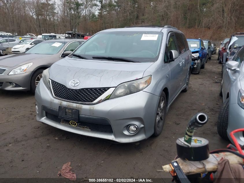 5TDXK3DC5CS177109 2012 TOYOTA SIENNA, photo no. 2