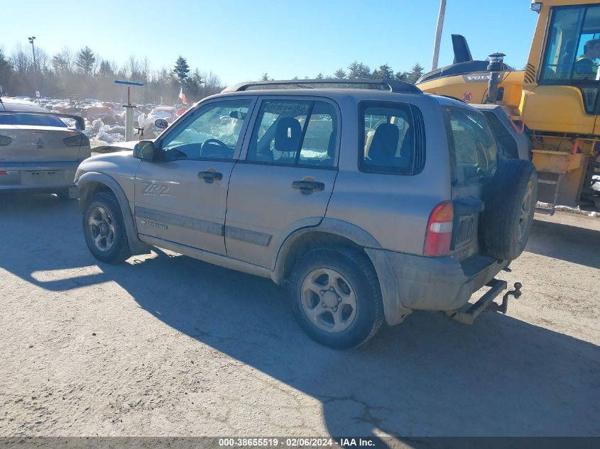 2002 Chevrolet Tracker Zr2 VIN: 2CNBJ734026900772 Lot: 38655519