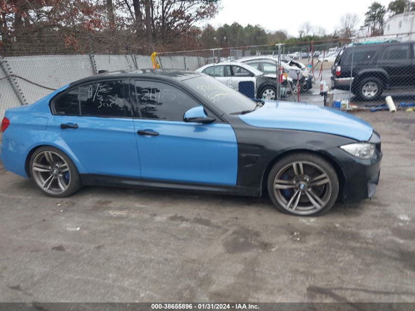 2017 BMW M3 VIN: WBS8M9C57H5G83716 Lot: 38655896