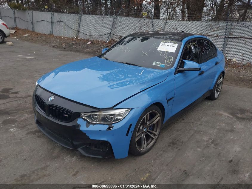 2017 BMW M3 VIN: WBS8M9C57H5G83716 Lot: 38655896