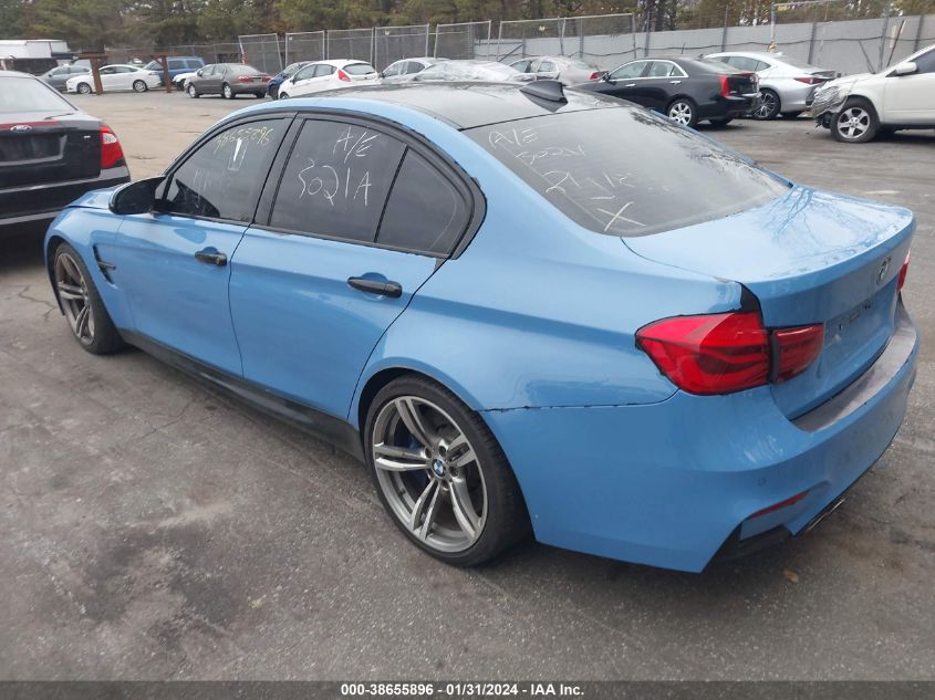 2017 BMW M3 VIN: WBS8M9C57H5G83716 Lot: 38655896