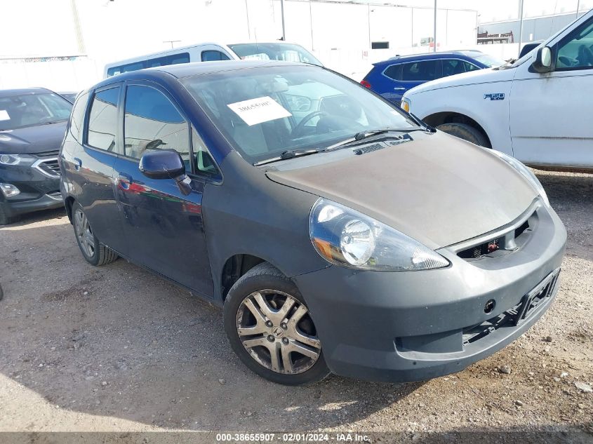 2008 Honda Fit Sport VIN: JHMGD38678S047652 Lot: 38655907