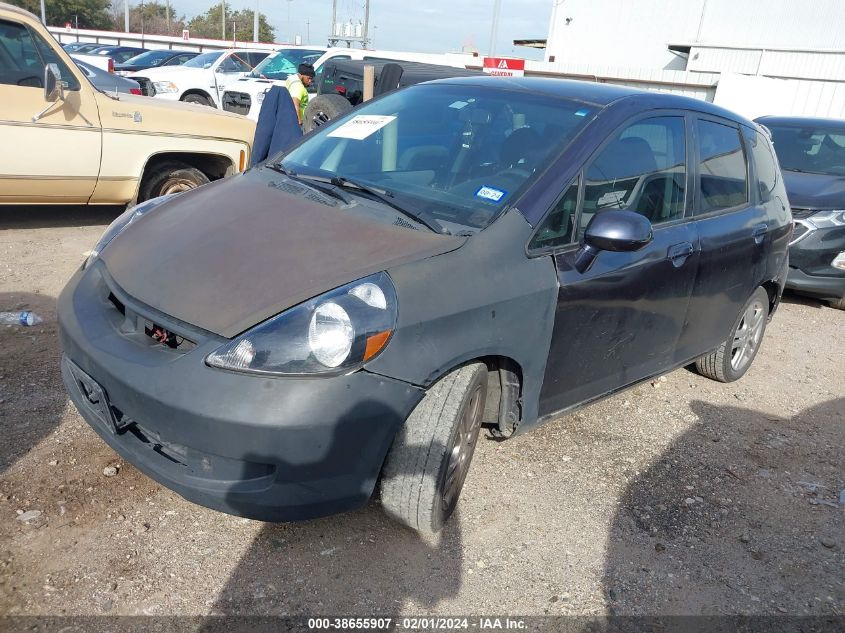 2008 Honda Fit Sport VIN: JHMGD38678S047652 Lot: 38655907