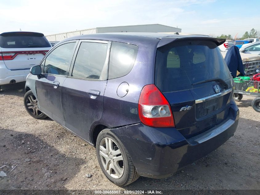 2008 Honda Fit Sport VIN: JHMGD38678S047652 Lot: 38655907