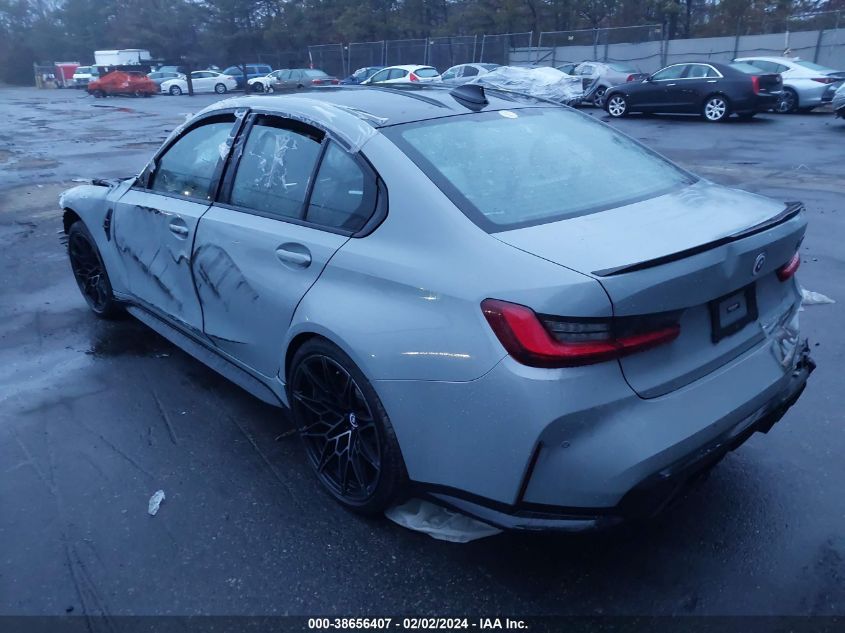 2022 BMW M3 Competition xDrive VIN: WBS43AY08NFN08667 Lot: 38656407